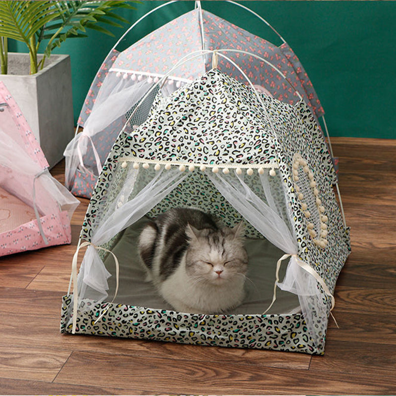 Comfy Calming Pet Tent Bed for Small Dogs and Cats