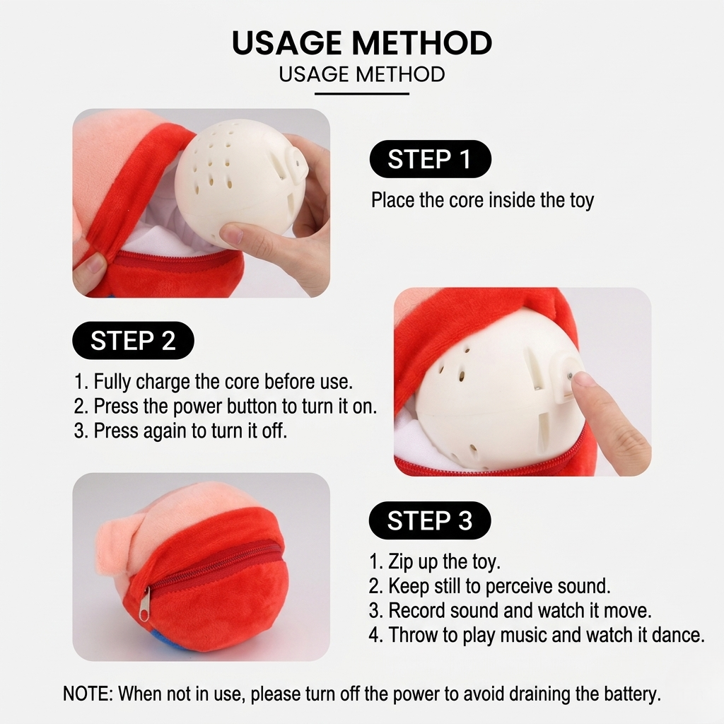 Interactive jumping pig ball toy for dogs and cats, view 7