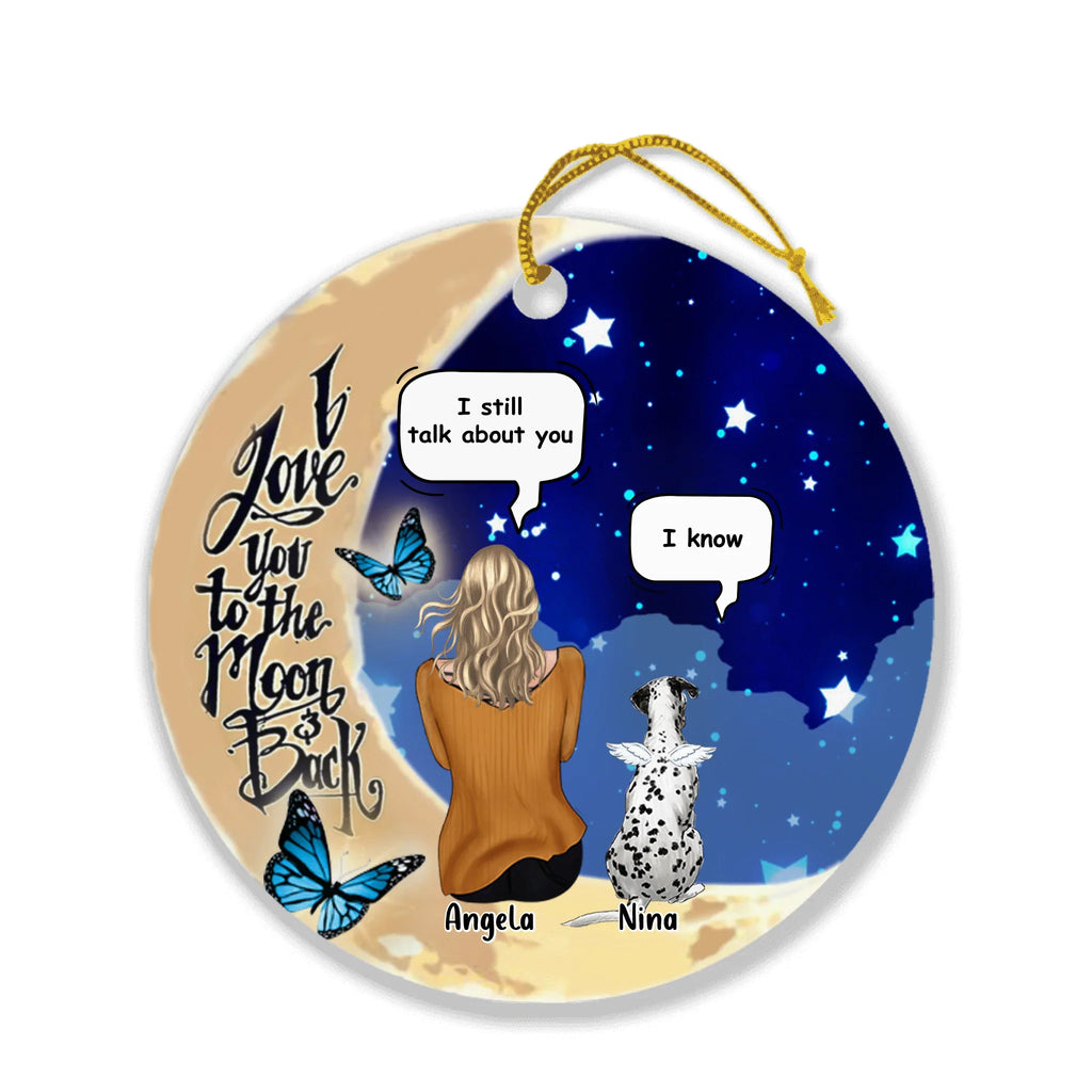Personalized pet memorial ornament