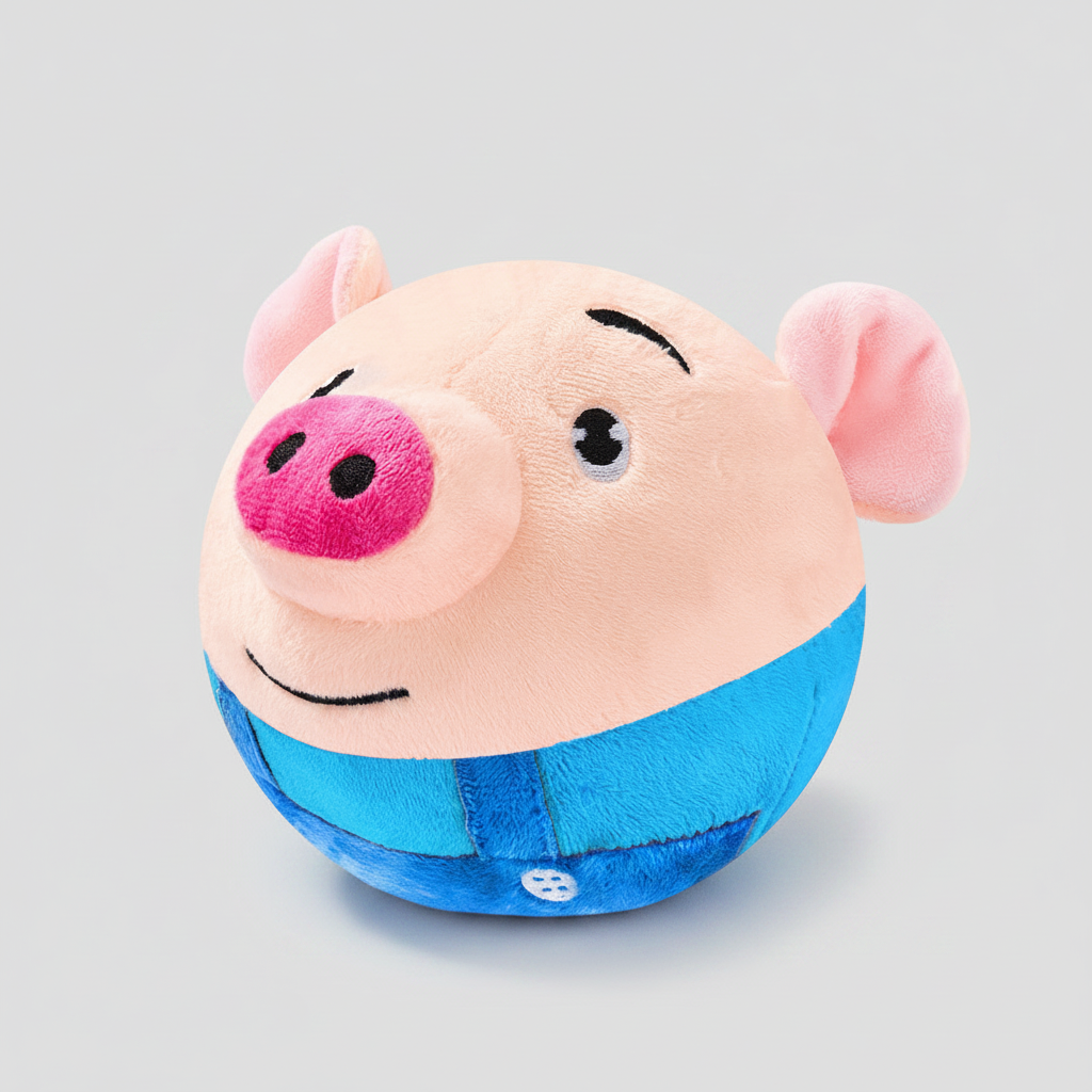 Interactive jumping pig ball toy for dogs and cats, view 2