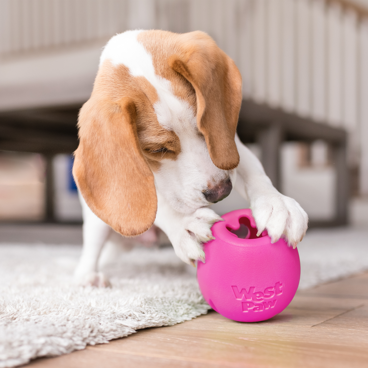 West Paw Rumbl Treat-Dispensing Puzzle Ball, view 6