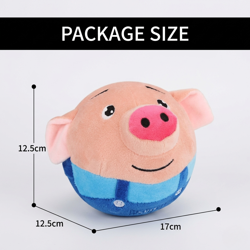 Interactive jumping pig ball toy for dogs and cats, view 10