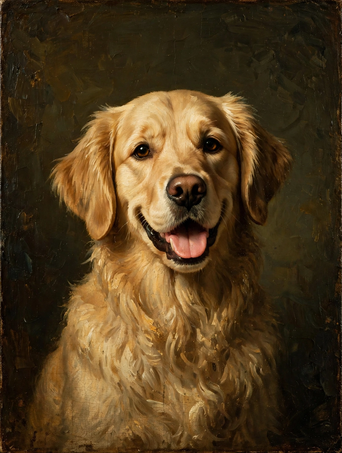 Vintage Oil Painting style — custom pet portrait mug