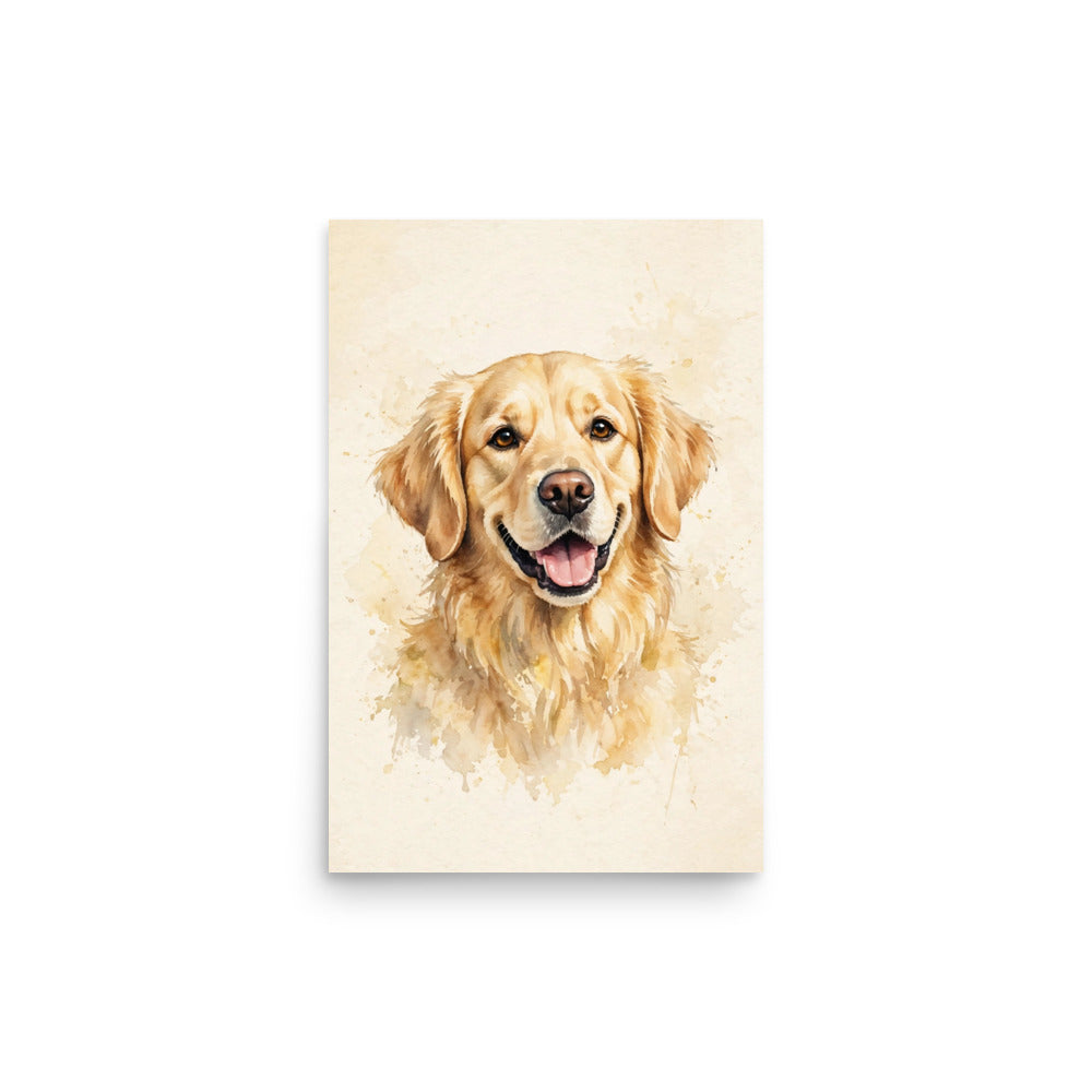 Custom watercolor pet portrait poster, view 6