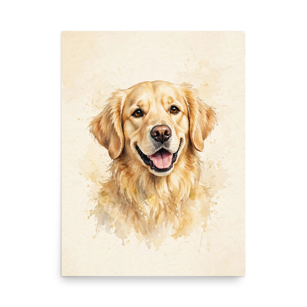 Custom watercolor pet portrait poster, view 4