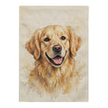 Custom watercolor pet portrait garden flag, view 2