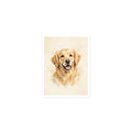 Custom watercolor pet portrait sticker, view 2