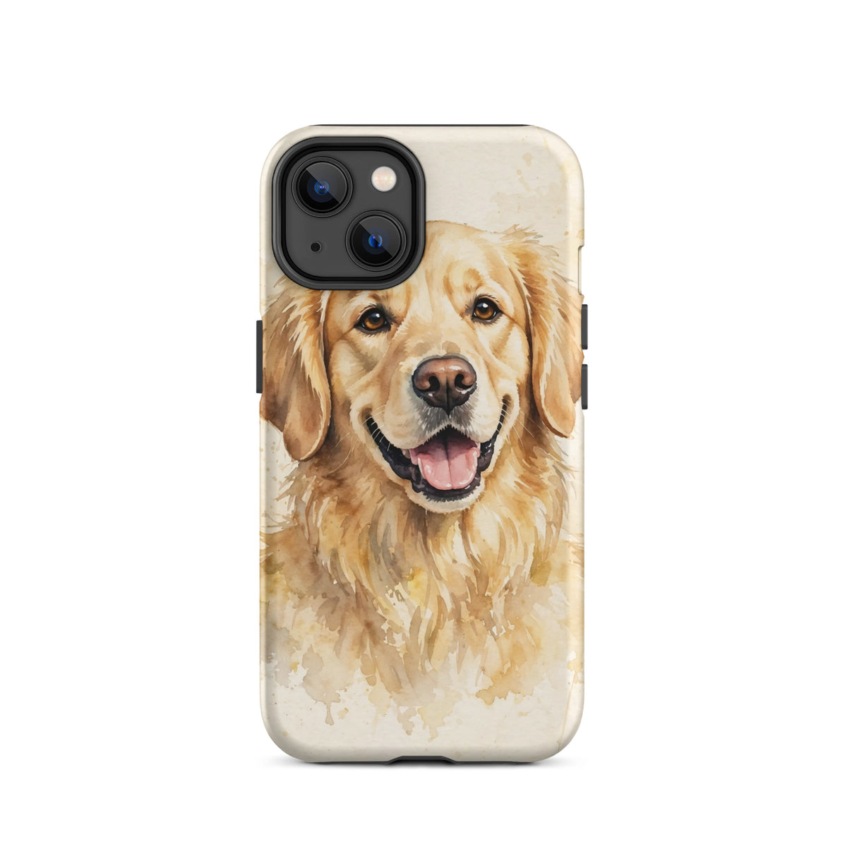 Custom watercolor pet portrait phone case, view 3