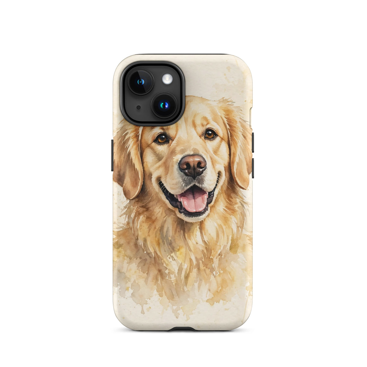 Custom watercolor pet portrait phone case, view 4
