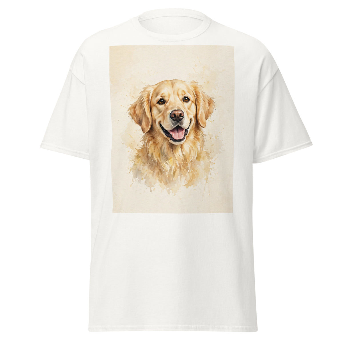 Custom watercolor pet portrait t-shirt, view 5